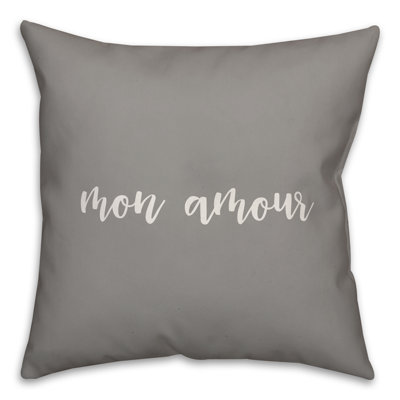  Mon Amour Throw Pillow