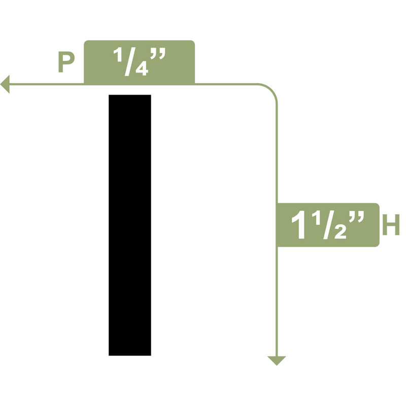 Lattice Moulding, PVC, 1.5" H x 96" W x 0.25" D