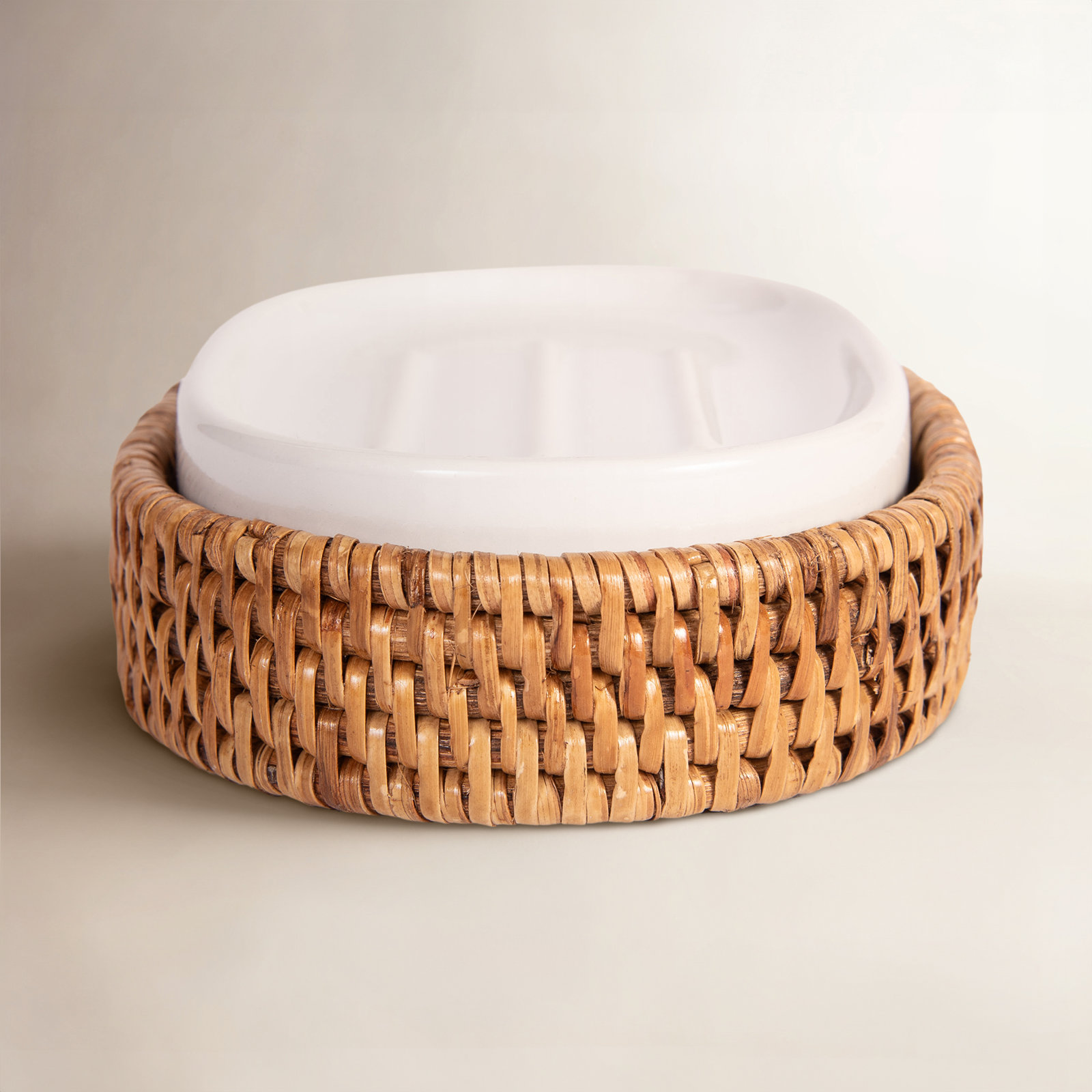 Ceramic Soap Dish, Honey Brown
