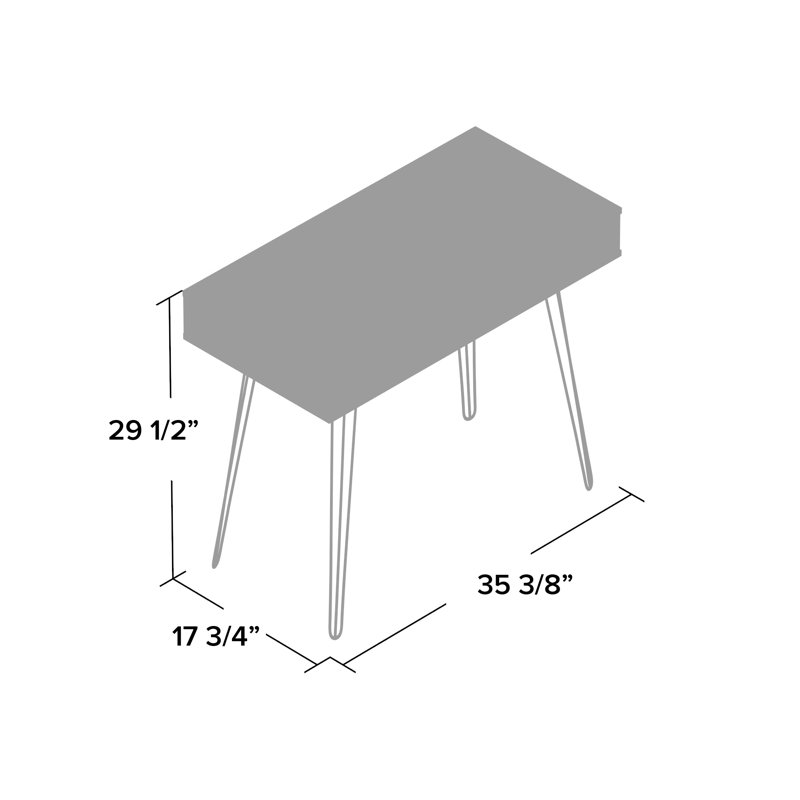 Willowood Solid Wood Base Writing Desk
