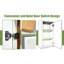 Armoire murale blanche à porte simple pour salle de bain Garage 1 2 tablettes 9W12d30h Installation facile à fermeture douce