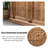 62.99" Brown Standard Solid Reception Desk