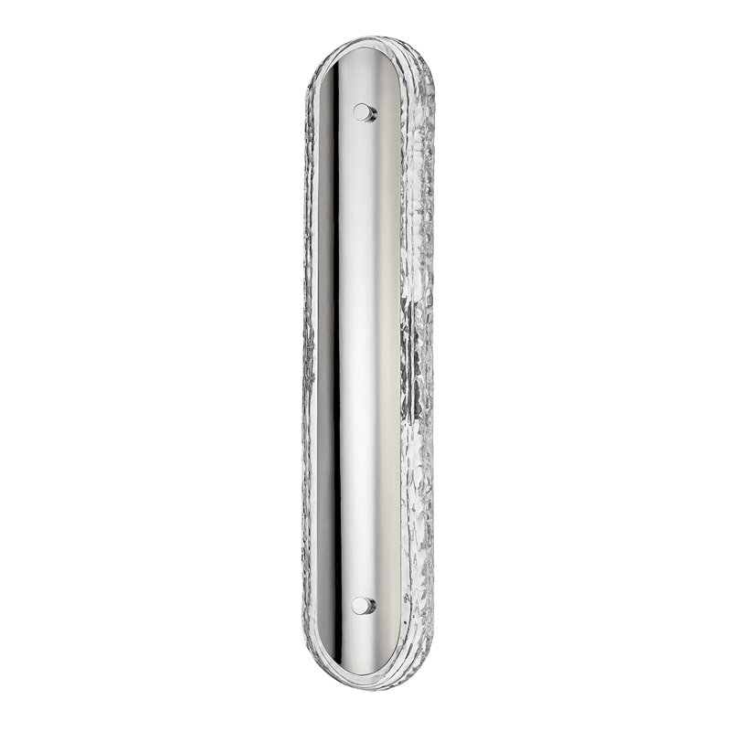 Macau 5" Piastre Glass Vanity Light, Burnished Nickel