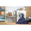 Tapis 100% à motifs lavables à la machine 2989PAT1639BLU-67955249