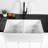 33'' L Double Bowl Ceramic Kitchen Sink