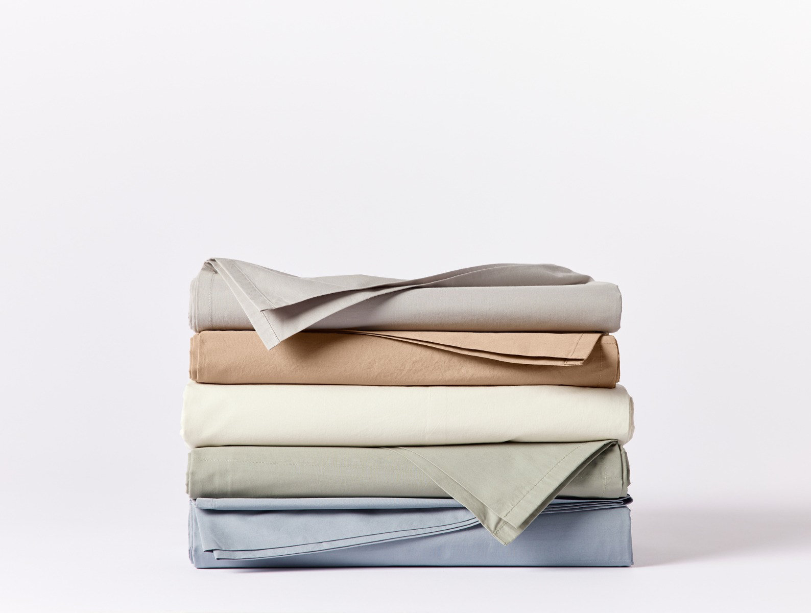 Refined Organic Percale Percale Flat Sheet, Twin Flat Sheet, Alpine White