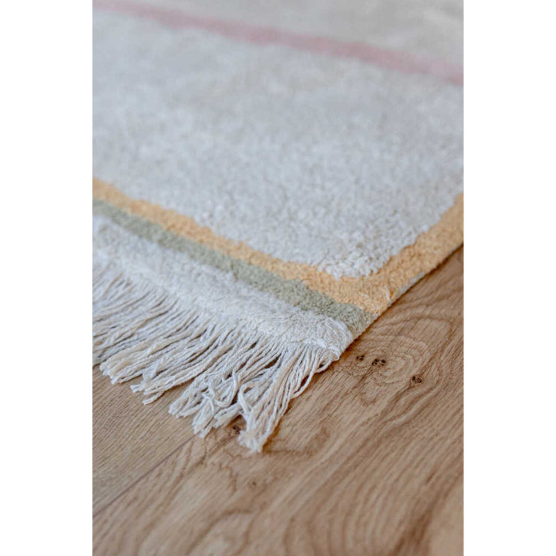 Washable Rug Lanes Vintage Nude, Rectangle 4'7" x 6'7"