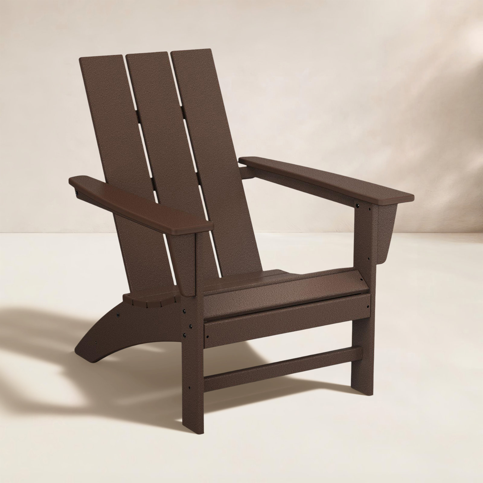 POLYWOOD® Modern Adirondack Chair, Mahogany