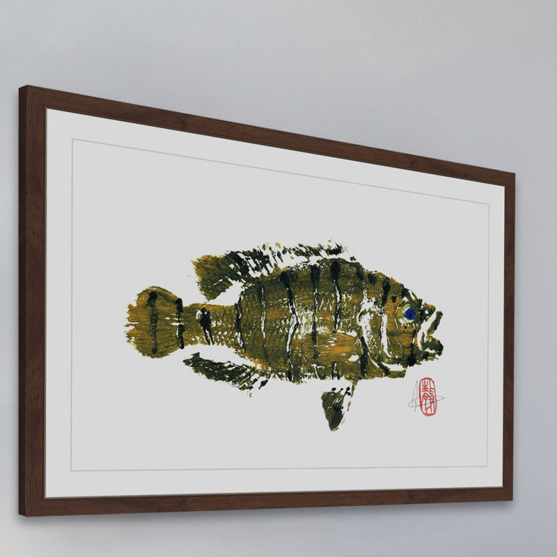 « jaguar guapote », reproduction d’art encadrée, H 24 po x l 36 po x P 1,5 po