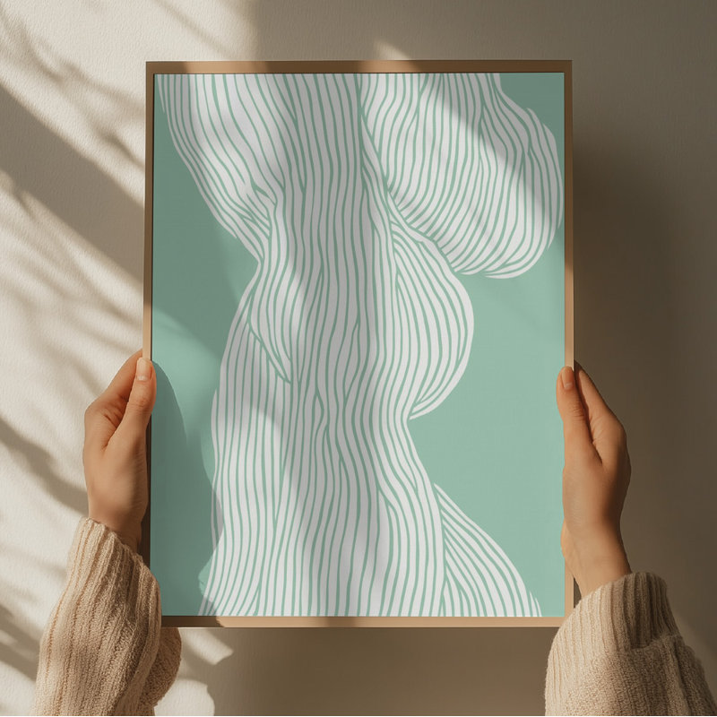 Fibers No 1, 50.8 cm H x 76.2 cm W, Green