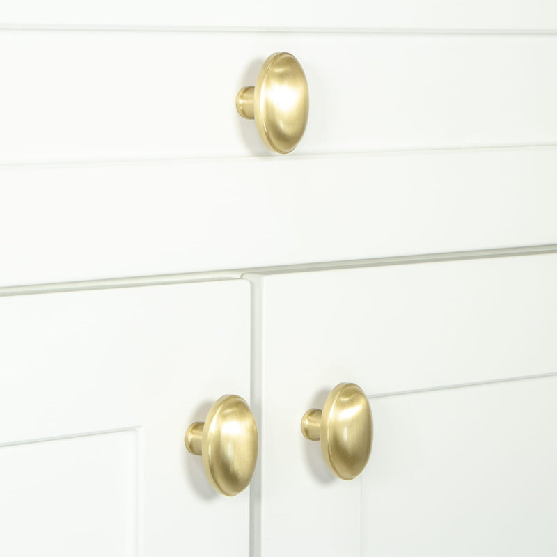 Eden Prairie Cabinet Knob, Satin Brass