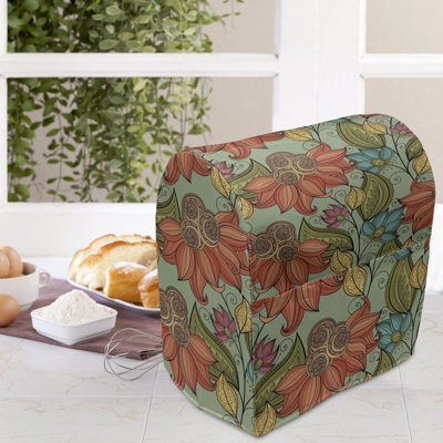 East Urban Home Mint Green/Red Stand Mixer Cover -  FAA575125C1044FDA1C2AA5E530A4175