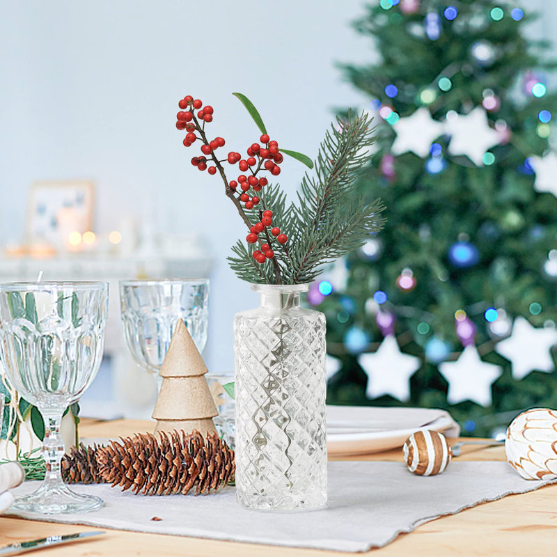 Derick Glass Table Vase, Clear