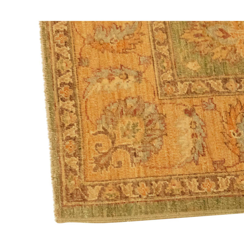 Wool Oriental Area Rug in Green