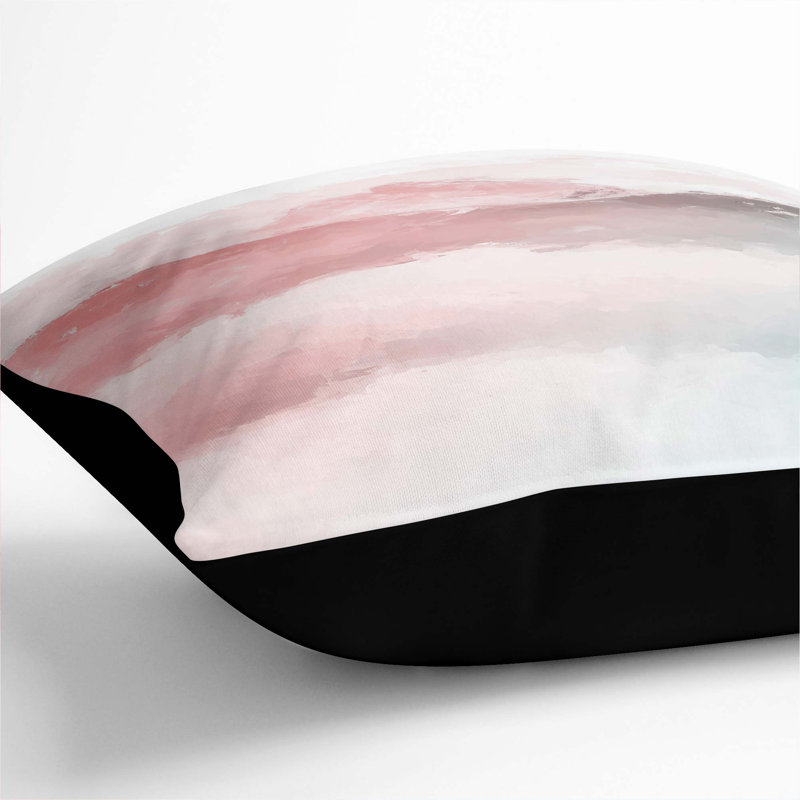 Misty Mountain Cushion with Filling, Black, 55cm H x 55cm W x 20cm D