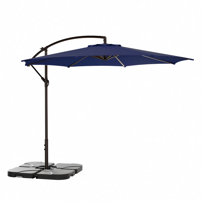 Parasol déporté Hartt de 3 m, Bleu marine