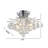 Transitional 3 Light Crystal Semi Flush Mount-157079900