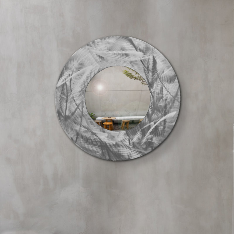 San Marcos Metal Flat Wall Mirror