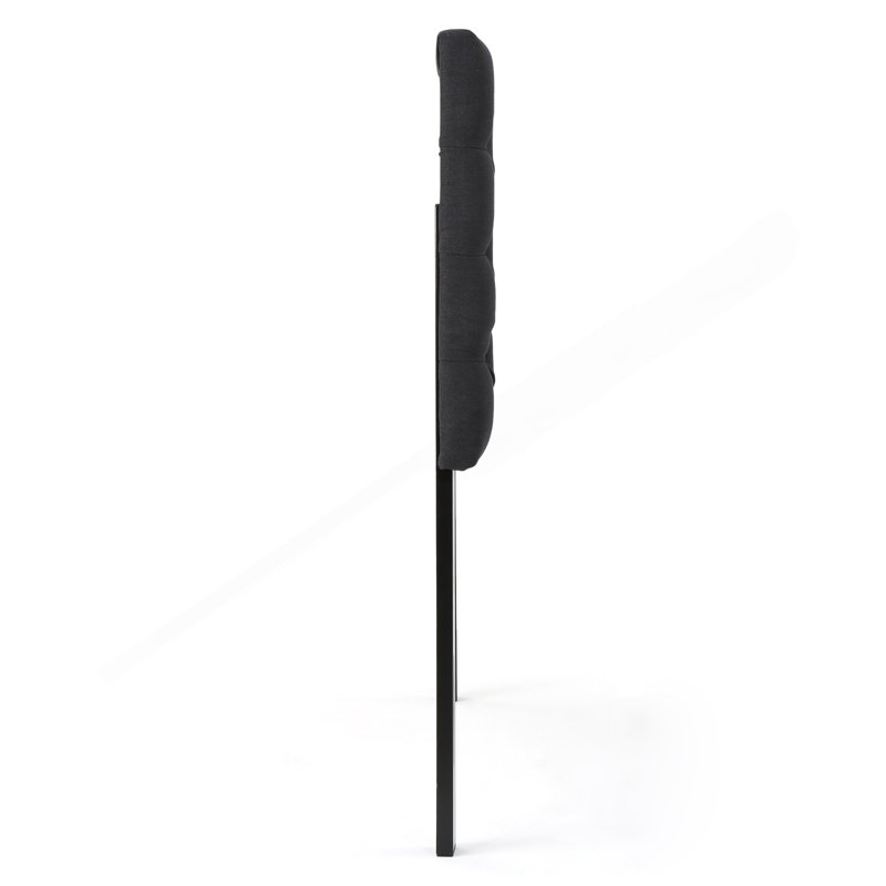 Tête de lit capitonnée capitonnée de style moderne avec boutons, tête de lit réglable en bois massif, tête de lit en bois massif avec pieds en métal durables dans la chambre à coucher