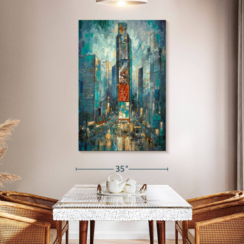 Aime Bustling City Of Lights, 51" H x 34" W