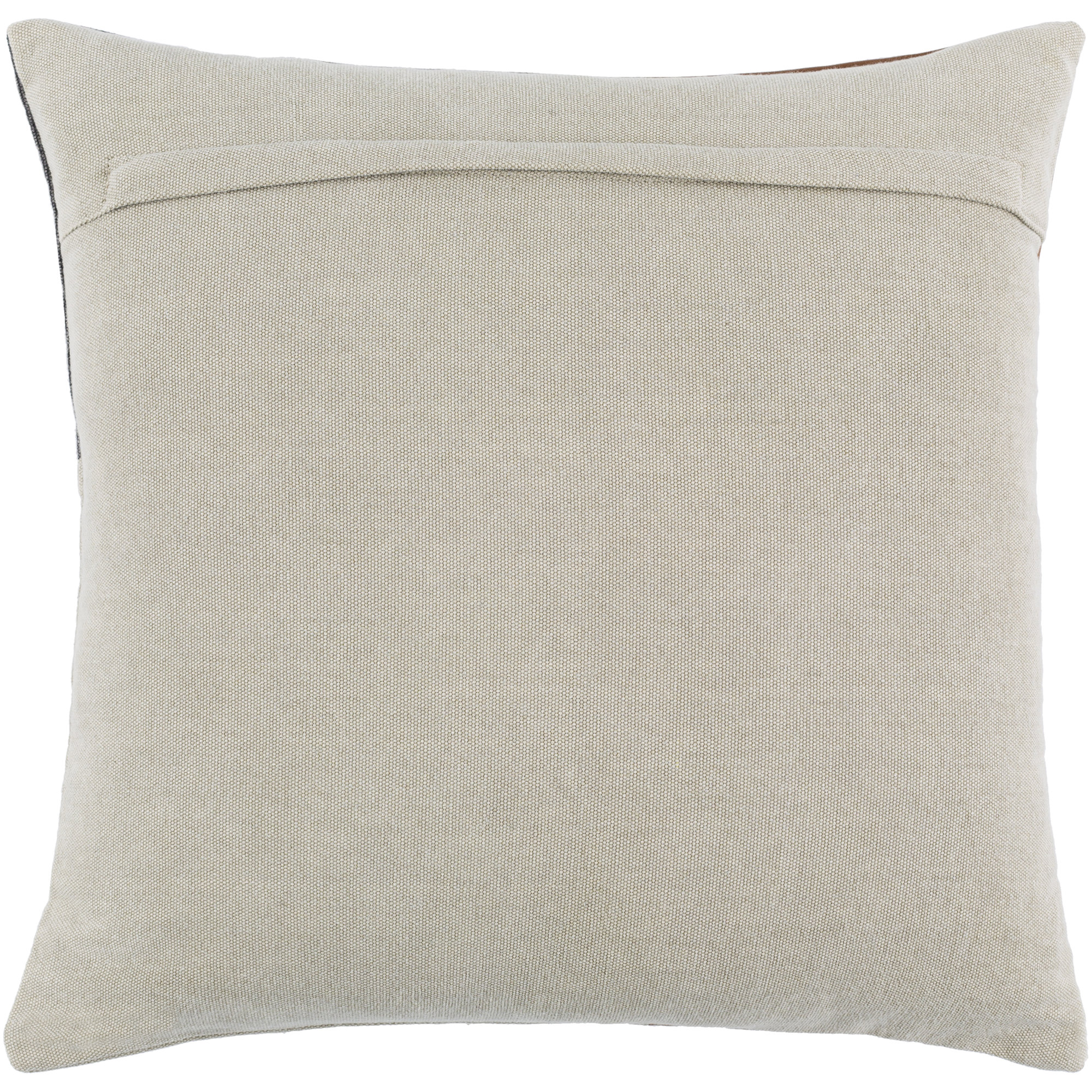 Tawny Patchwork Cotton Throw Pillow, Down, 20" x 20"