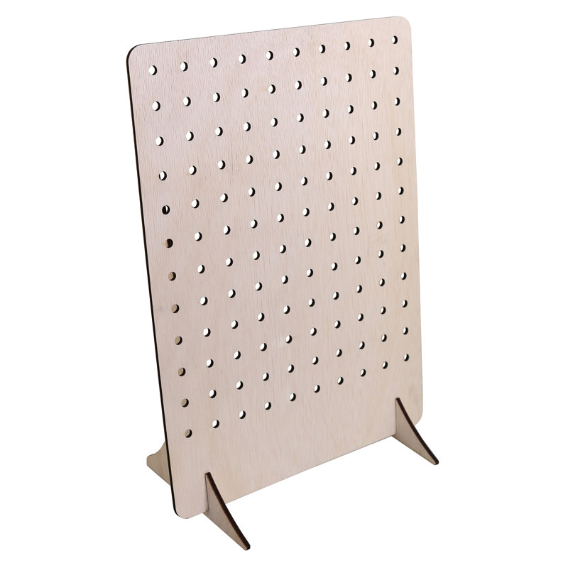 Ensemble de lattes en bois / panneau perforé, 10" H x 8.5" W x 5.55" D