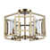 Kousgaard 4-Light Flush Mount in Brushed Champagne Bronze with Clear Glass