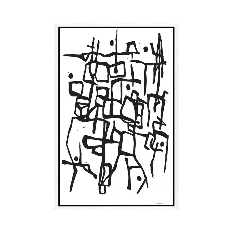 Contemporary Organic Intersecting Lines by Statement Goods - Gallery-Wrapped Canvas Giclée on Canvas, 152.5 cm H x 101.5 cm W
