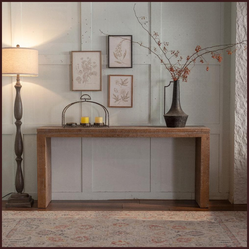 Table basse en bois massif rétro pour le salon, table d'appoint polyvalente et facile à nettoyer pour le vestibule