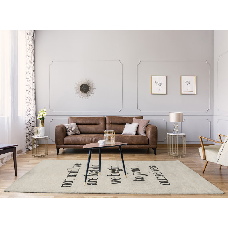 Quotes Chenille Indoor Rug, Rectangle 5' x 7'