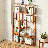 68.9" H x 39" W 5-Tier Bamboo Etagere Bookcase, Freestanding Tall Bookshelf Open Display Shelf for Living Room Bedroom-1713125975