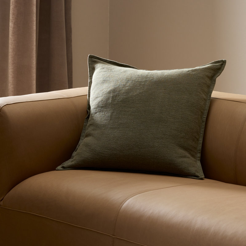 Broadway Pillow-Broadway Dune-24"X24", Broadway Olive