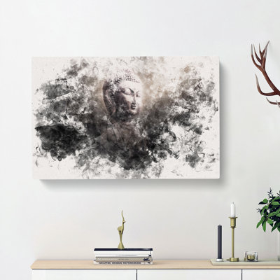 Buddha In A Mist - Wrapped Canvas Painting