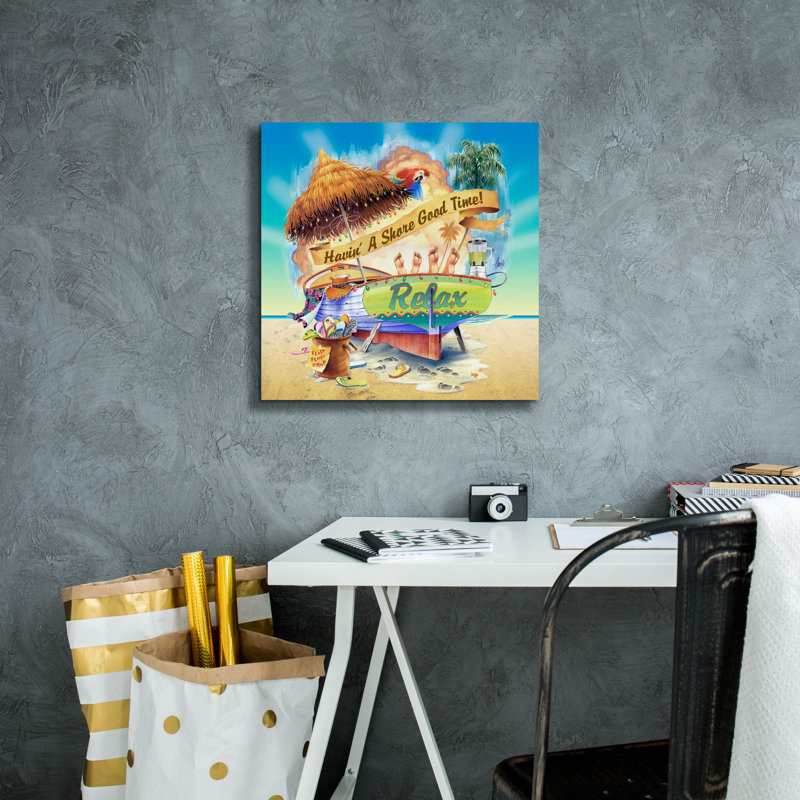 «Sundown Touchdown» par James Mazzotta, H 18 po x l 18 po x P 0,75 po