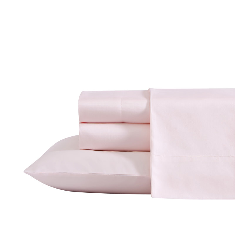 Queen Pink Cotton Polyester Deep Pocket Sheet Set