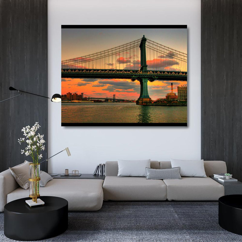 Pont de New York, Manhattan, H 36 po x l 45 po
