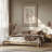 Beige King Card Wrapped Canvas-602192427