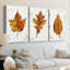 «Autumn Leaf Study I» - Toile tendue avec châssis sur mesure - 3 pièces-740172404