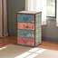 Armoire de rangement vintage à 4 tiroirs Flourish, H 25,29 po x l 15,38 po x P 11,48 po Flourish
