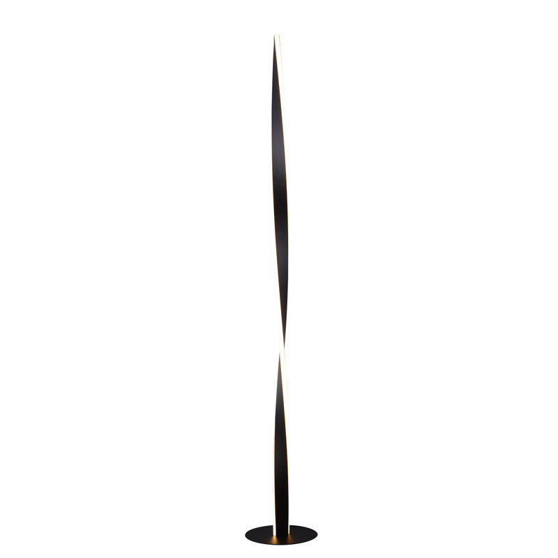 Hadis 51'' LED Novelty Floor Lamp, Black