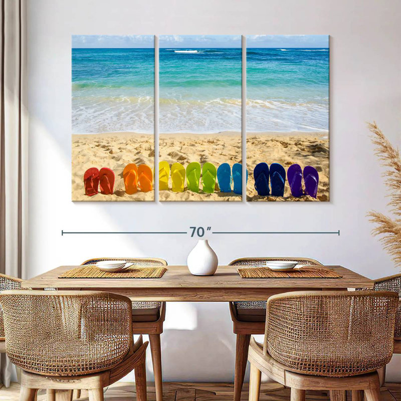 Gillard Sandy Beach Flip Flops, 42" H x 65" W