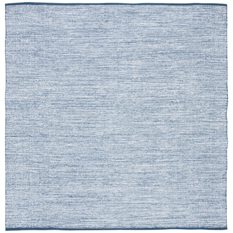 Tapis bleu marine / bleu Dunlap, Carré 6 pi