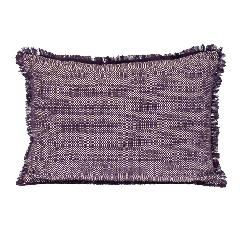 Parkland Collection Transitional Stripes Purple 14" x 20" Pillow, Purple
