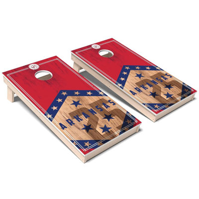 Arkansas State Flag 2.0 All-Weather Composite Cornhole Board Set