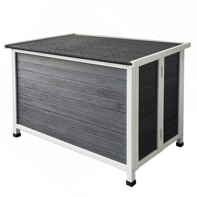 Grande niche pour chien en bois, cage extérieure imperméable, chenil coupe-vent et chaud facile à assembler