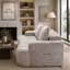 Canapé modulaire moderne surdimensionné incurvé avec tissu bouclé en forme de nuage et mousse haute résilience pour le salon