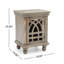 Table de chevet en bois gris antique