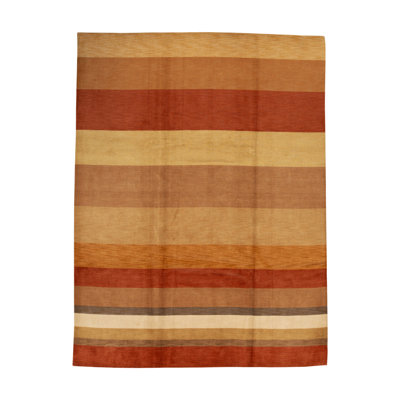 Gabbeh Wool Striped Area Rug