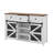 Sideboard Buffet Cabinet With Sliding Door, Adjustable Shelves And 3 Drawers-1303018123