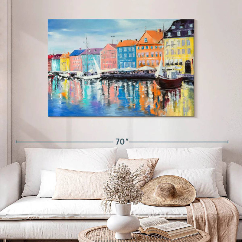 Ravi Cafes By Copenhagen Canal, H 32 po x l 48 po